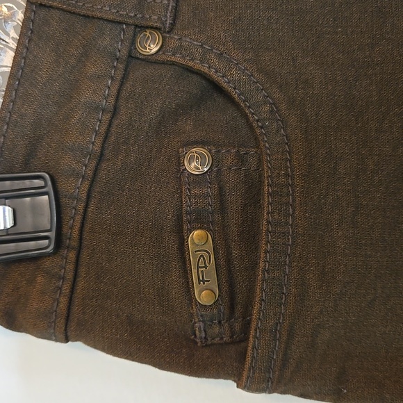 New FDJ Oliva Flare brown denim Jeans 8 Tall - Picture 2 of 12